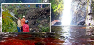 45 turistas quedaron aislados en la Cascada del Vino
