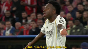A Vinicius no le gustó el reproche de Bellingham: «¿Qué quieres? Calla la boca»
