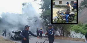 Adolescente muere tras choque e incendio de vehículo