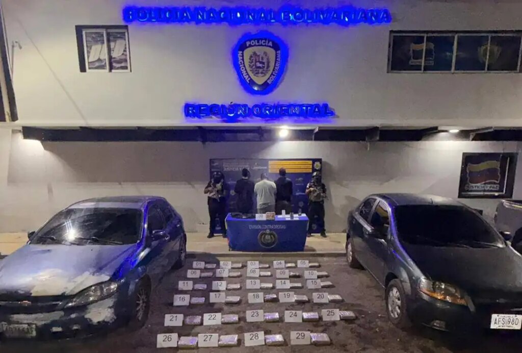 CPNB incauta 32 kilos de presunta marihuana y detiene a tres sujetos en El Tigre