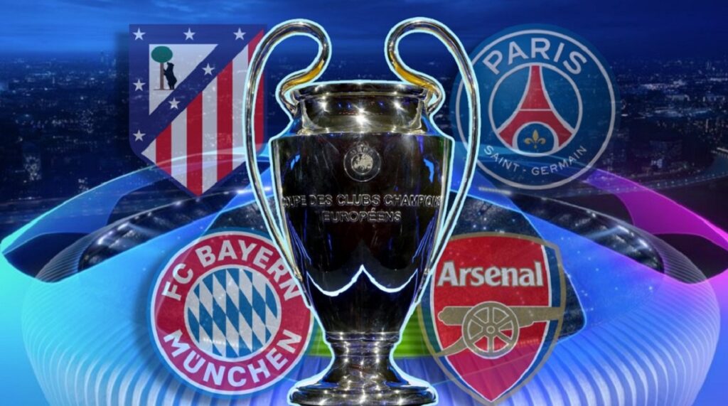 Champions: Atlético-Arsenal y PSG-Bayern en semifinales