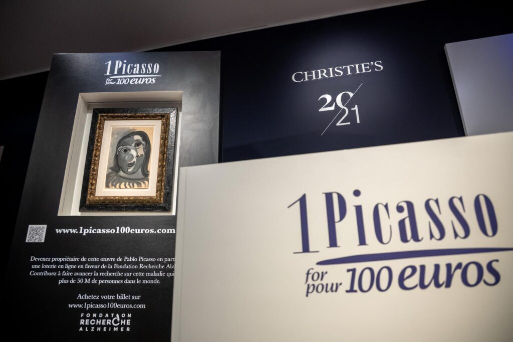 Compró una rifa de 100 euros y se ganó un cuadro de Picasso valuado en un millón