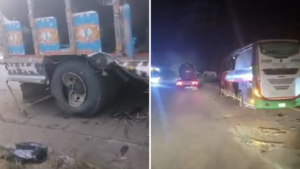 Conductor y pasajeros de dos buses salieron heridos tras atentado en la vía Panamericana entre Nariño y Cauca: ‘La guerrilla salió y detonó una bomba’