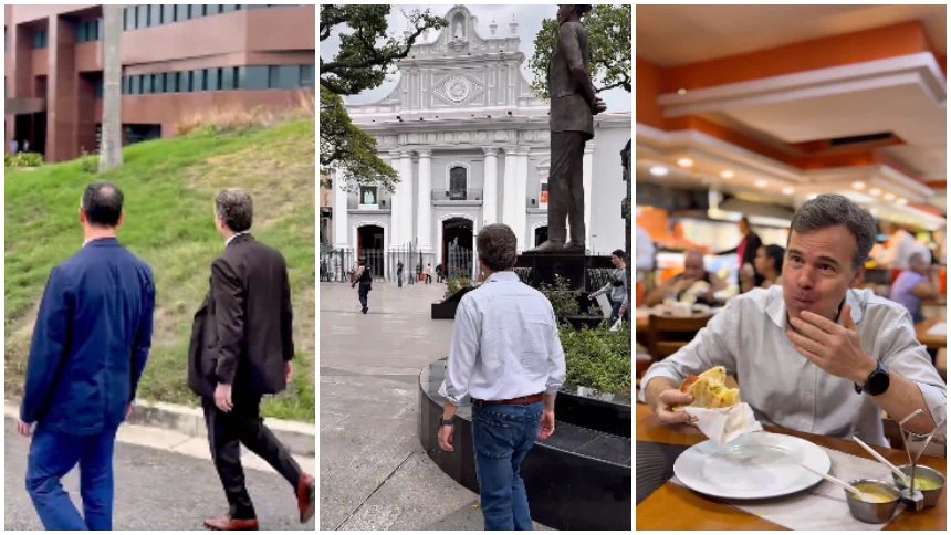 De distintas reuniones a comer arepas y visitar La Candelaria: Encargado de negocios de EEUU