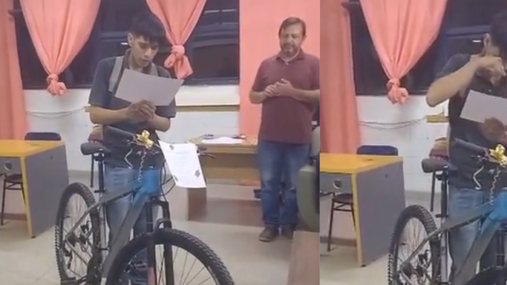 De recorrer 16 kilómetros diarios para estudiar a recibir una sorpresa inolvidable: el emotivo regalo que recibió un nuevo profesor en su graduación