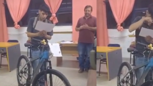 De recorrer 16 kilómetros diarios para estudiar a recibir una sorpresa inolvidable: el emotivo regalo que recibió un nuevo profesor en su graduación