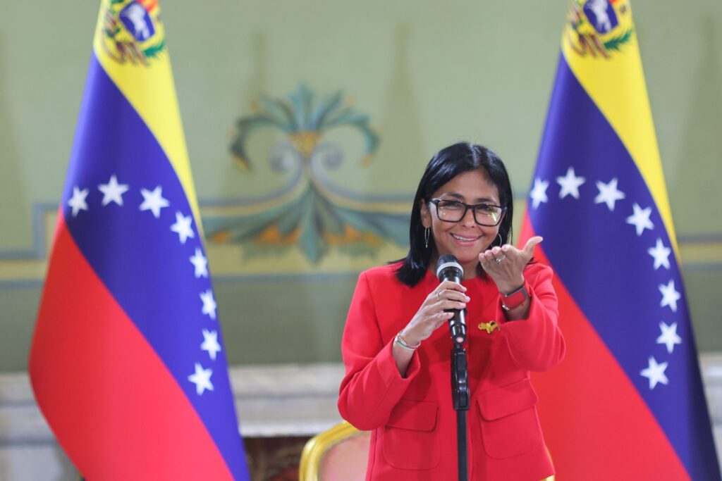 Delcy Rodríguez aseguró que acuerdo firmado con ENI podría ayudar a aumentar la producción de gas