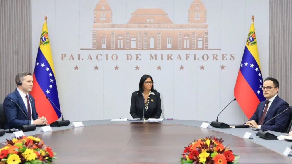 Delcy Rodríguez desmanteló el Salón Néstor Kirchner en el palacio presidencial de Venezuela