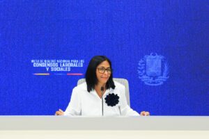 Delcy Rodríguez ignoró el fracaso socialista y admitió su verdadera preocupación durante el colapso económico