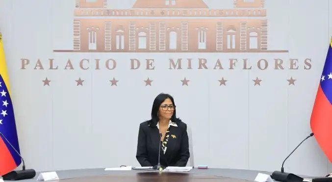 Delcy Rodríguez reitera llamado al cese de sanciones