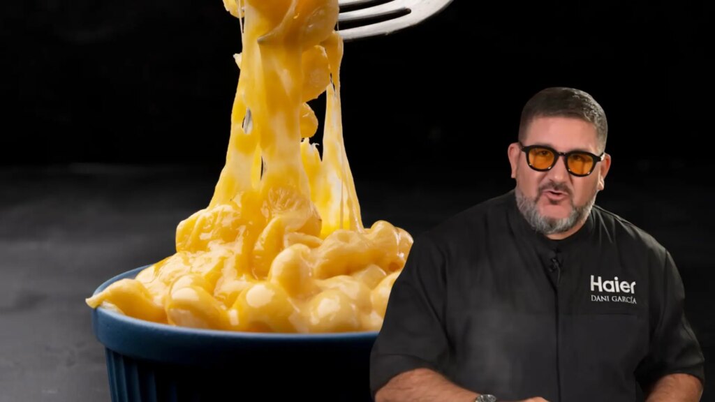 El chef Dani García comparte el secreto para hacer unos 'mac and cheese' "cremosos por dentro y crujientes por fuera" 