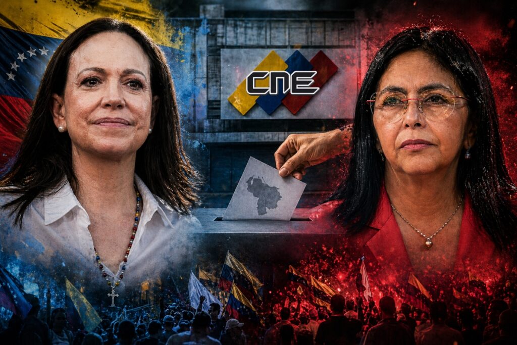 El dato que aterra al chavismo: La abismal diferencia que le saca María Corina Machado a Delcy Rodríguez