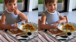 El hijo de Saúl sale del hospital: «Mi pequeño os da las gracias»