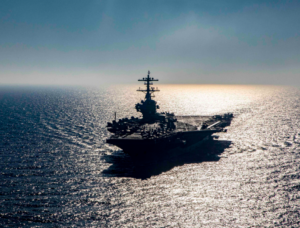 El portaviones USS George H.W Bush finalmente llegó a Oriente Medio para presionar a Irán
