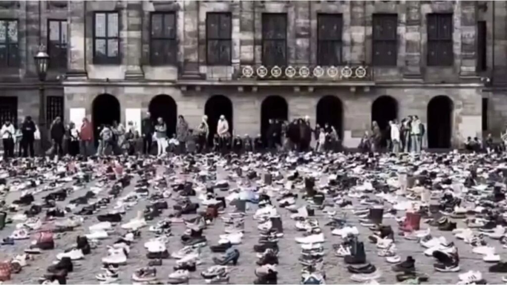 Emotivo acto en Ámsterdam en memoria de niños y periodistas asesinados en Gaza