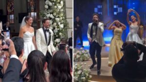 En imágenes: así fue la boda de la empresaria colombiana Daniela Ospina y el actor venezolano Gabriel Coronel