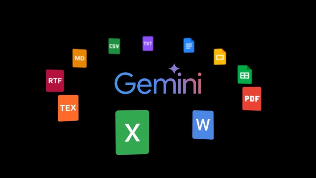 Gemini ya puede crear y exportar archivos de Word y Excel
