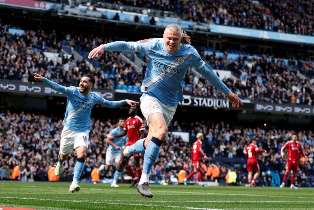 Haaland metió al Manchester City en semifinales de la FA Cup
