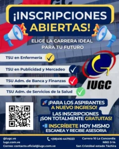 IUGC abre proceso de inscripciones para nuevo ingreso
