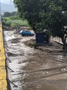 La Parada tras el desbordamiento del río Táchira