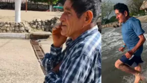 La conmovedora reacción de un hombre de 82 años al conocer el mar: su hija le cumplió un sueño