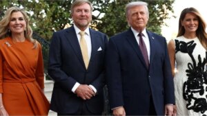 Los reyes de Países Bajos se alojan en la Casa Blanca de Donald Trump y provocan fuertes críticas en su país