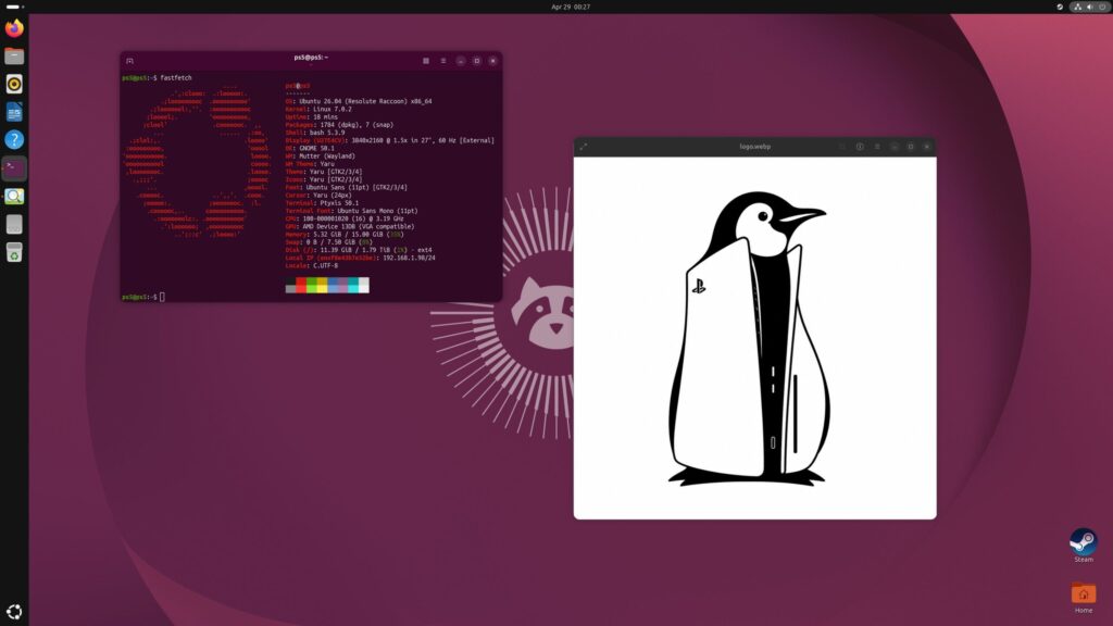 PS5 puede correr Linux y jugar en Steam con este mod