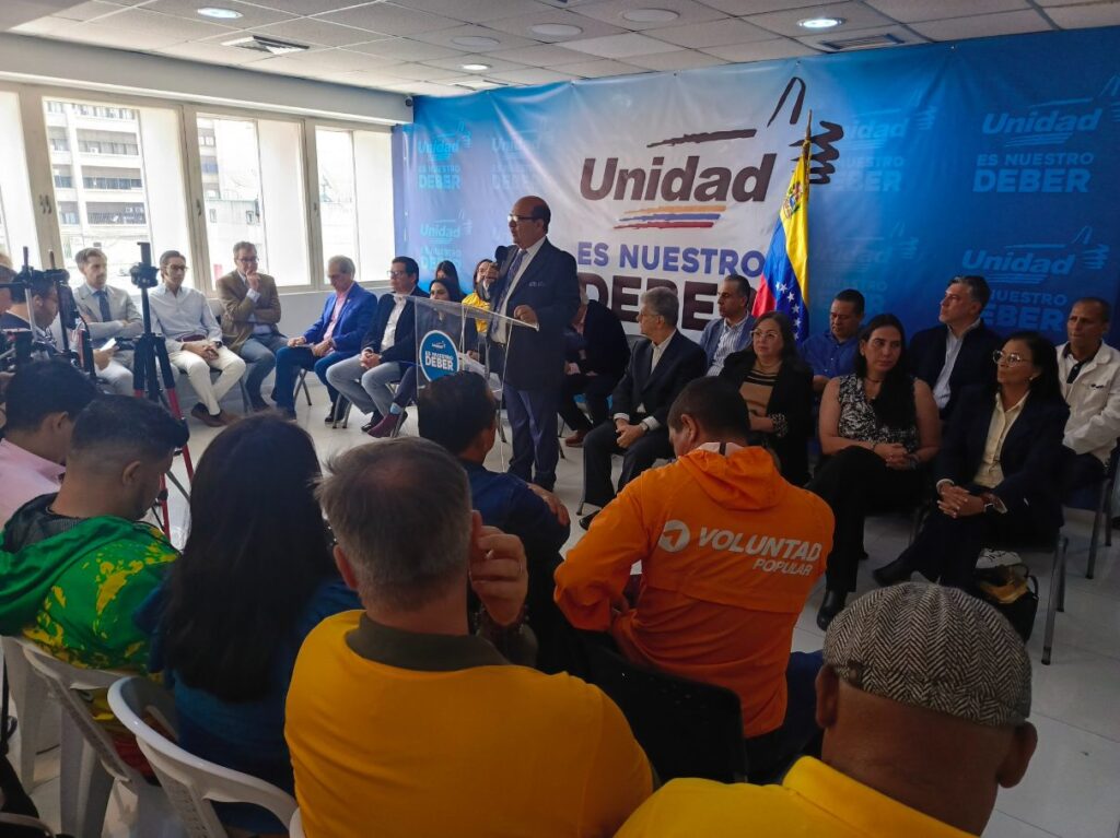 Plataforma Unitaria Democrática presentó su plan para lograr elecciones libres en Venezuela