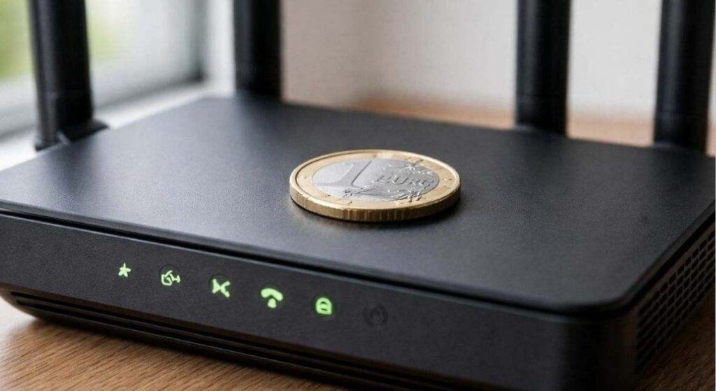 Poner una moneda encima del rúter de WiFi: para qué sirve y por qué miles de personas lo están haciendo en sus casas