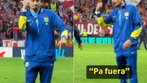 Raphinha, a la afición del Atlético sobre las semifinales: «‘Pa’ fuera»