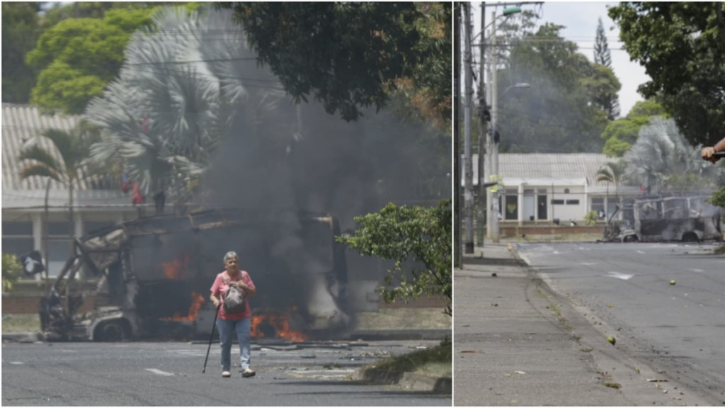 Sube a $200 millones la recompensa por los autores del atentado en Cali: video captó el momento de la explosión de la buseta bomba frente a la brigada