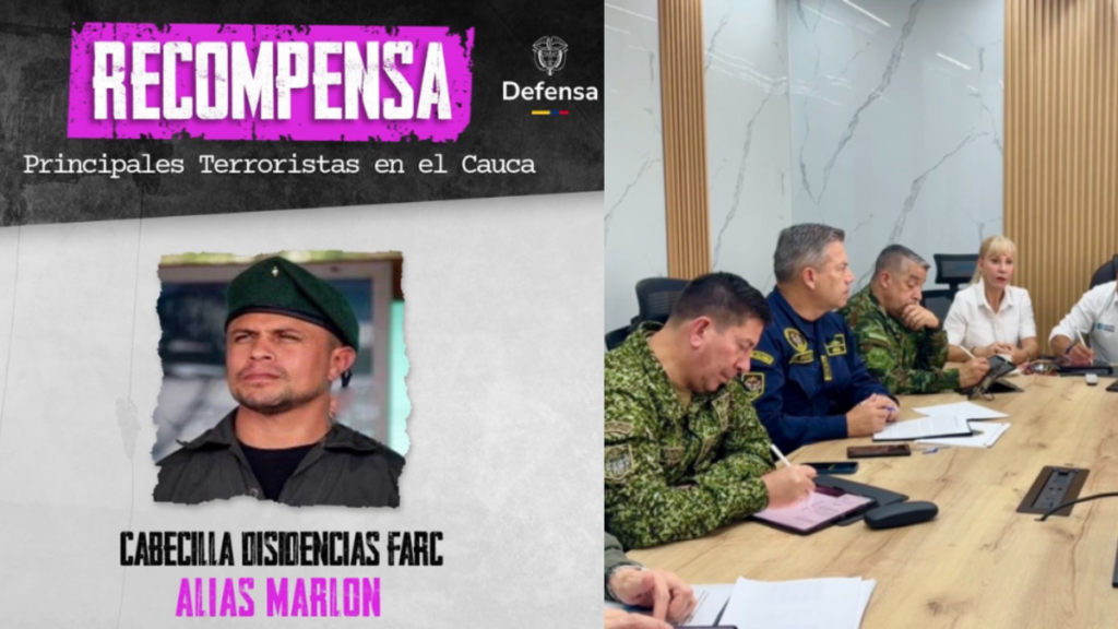 Sube la recompensa por alias ‘Marlon’ a $ 5.000 millones: lo señalan de ser uno de los cerebros de los recientes atentados en Cauca