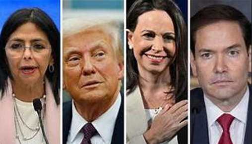 Trump, Rubio, María Corina y Delcy 