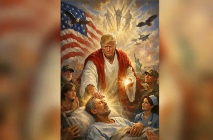 Trump elimina polémica foto en la que aparecía como Jesús