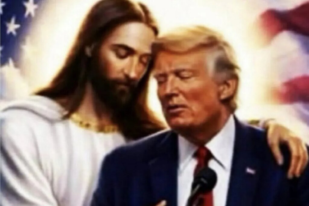 Trump publica una nueva imagen junto a Jesús mientras continúa la polémica por sus críticas al Papa