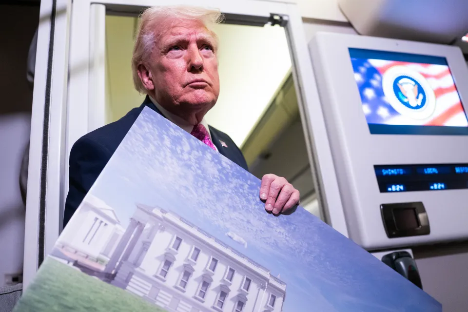 Trump reveló un nuevo búnker en la Casa Blanca con refugios antibombas y techos a prueba de drones