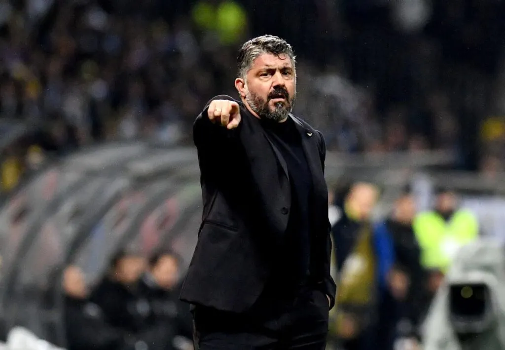 El seleccionador de Italia, Gennaro Gattuso, gesticula desde la línea de banda durante el partido de repesca de la Copa Mundial de la FIFA 2026 entre Bosnia y Herzegovina e Italia en Zenica, Bosnia y Herzegovina. EFE/EPA/NIDAL SALJIC ////////// Zenica (Bosnia and Herzegovina), 31/03/2026.- Head coach of Italy Gennaro Gattuso gestures on the touchline during the FIFA World Cup 2026 European playoff match between Bosnia and Herzegovina and Italy in Zenica, Bosnia and Herzegovina, 31 March 2026. (Mundial de Fútbol, Bosnia-Herzegovina, Italia) EFE/EPA/NIDAL SALJIC