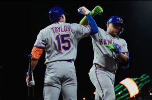 Venezolano Francisco Álvarez pegó dos TABLAZOS en la paliza de los Mets a Gigantes (VIDEOS)