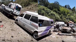 Video del ataque terrorista en la vía Panamericana que deja al menos siete personas muertas y más de 20 heridos: cilindro cayó sobre un bus en Cauca