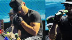 Video muestra a Feid llorando al cantar en vivo ‘Boleritoxx’, su sentida balada que, según ‘fans’, es una dedicatoria a Karol G tras la ruptura