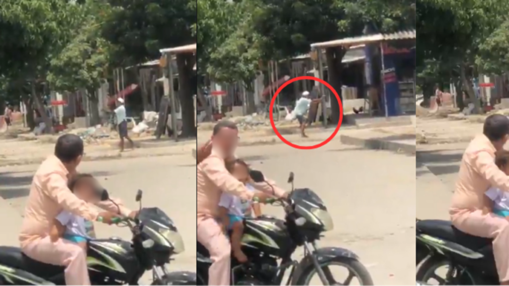 ¡Insólito! Un hombre se detuvo con un niño pequeño a observar una balacera en el suroriente de Barranquilla: el hecho generó rechazo en redes