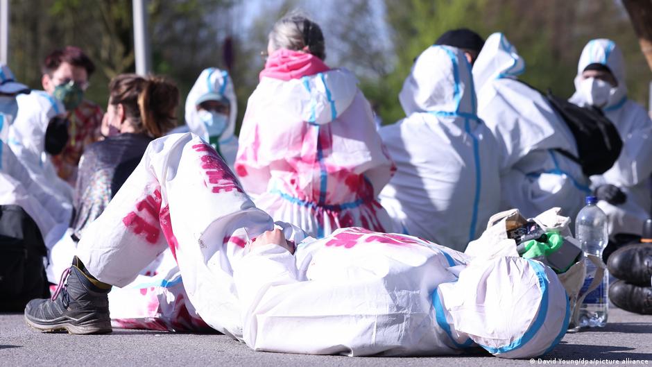 Activistas contra combustibles fósiles protestan en Alemania