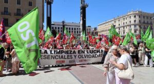 Arranca la huelga indefinida de las trabajadoras del sector de la limpieza de edificios y locales de Zaragoza