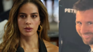 Así reaccionó Lionel Messi al ver a Manuela González, actriz de ‘Perfil Falso’, en la Fórmula 1: ‘Qué momento tan soñado’