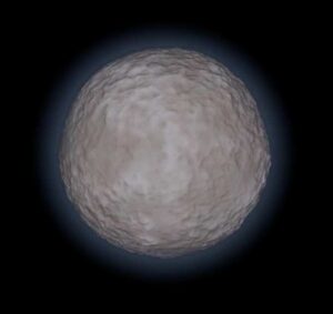 Atmósfera en un pequeño astro que no debería poseerla