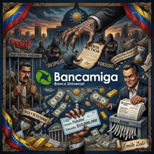 Delincuencia organizada está en el gobierno. Caso Bancamiga
