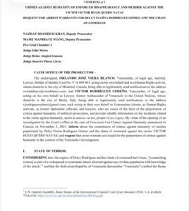 Demandan al Estado venezolano ante la CPI por la muerte de Víctor Quero Navas