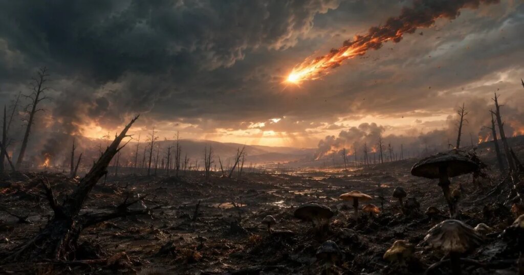 Descubren que el asteroide que extinguió a los dinosaurios provocó una explosión global de hongos hace 66 millones de años