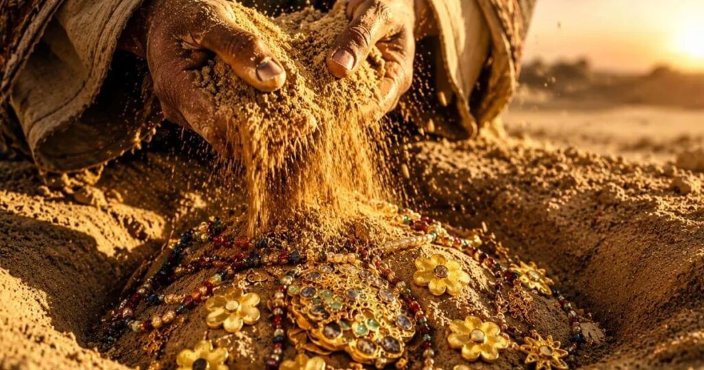 Descubren un espectacular tesoro enterrado hace 1.100 años en Arabia Saudí: una “cápsula del tiempo“ que los arqueólogos creen que alguien quiso ocultar para siempre