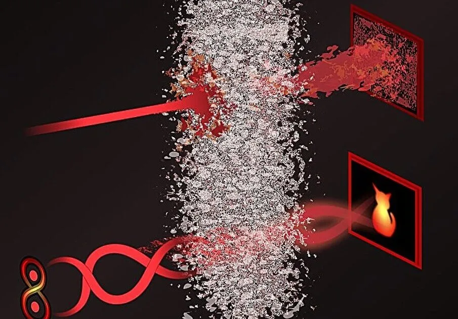 Descubren una clave cuántica insólita para ver a través del caos: 2 fotones logran lo que la luz clásica no puede